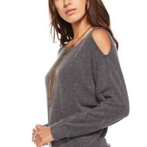 Chaser Dark Grey Cut Out Long Sleeve